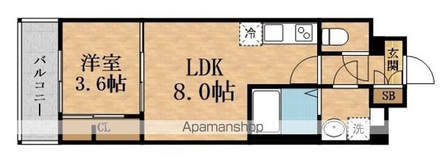 アリヴィス緑橋の間取り写真