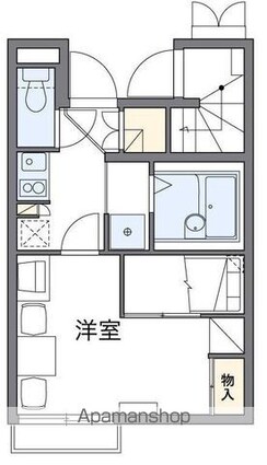 レオパレスキリーク　ＹＨ[1K/21.65m2]の間取図