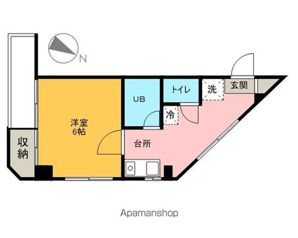 東京都板橋区小茂根３丁目[1K/23.47m2]の間取図