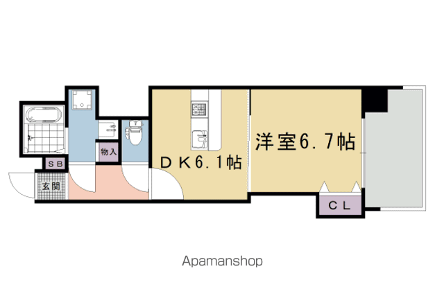ベルビュー七条河原町の間取り写真