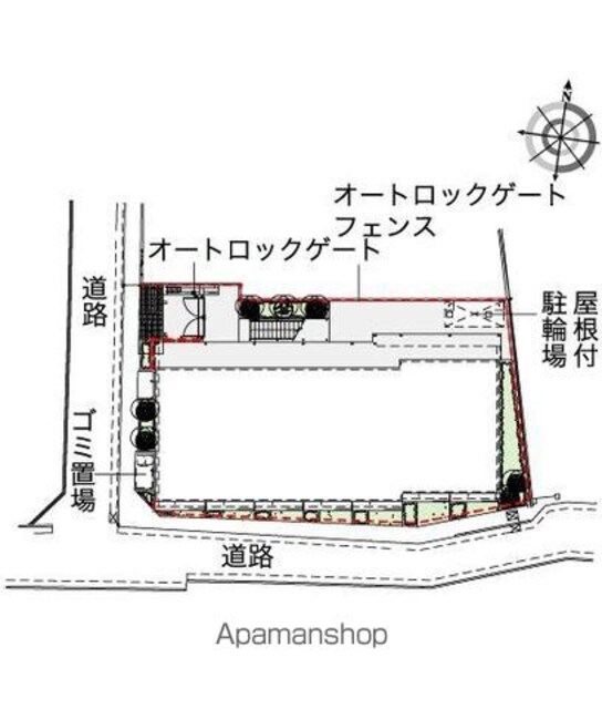 レオパレスセレーヌ新高円寺[1K/19.87m2]の配置図