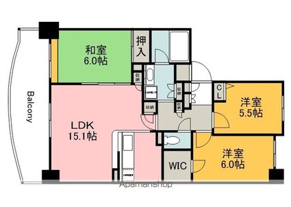プルミエールＡ．ＣＩＴＹ[3LDK/73.79m2]の間取図