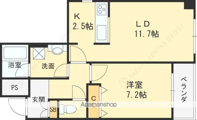 ドルチェ芦屋の間取り写真
