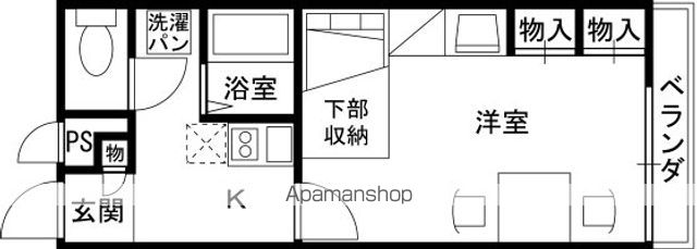 レオパレスさちAの間取り写真