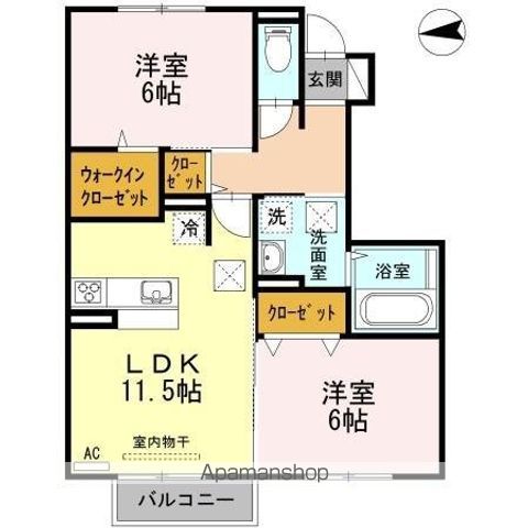 プランドール・Kの間取り写真