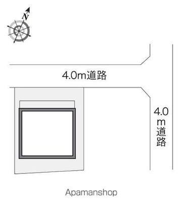 レオパレスモトウイング[1K/23.72m2]の配置図