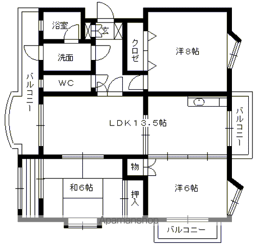 【第３小石原ビルの間取り】