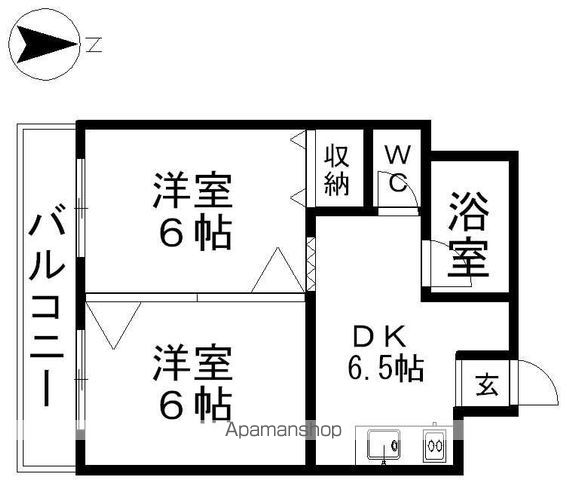向陽ビルの間取り写真
