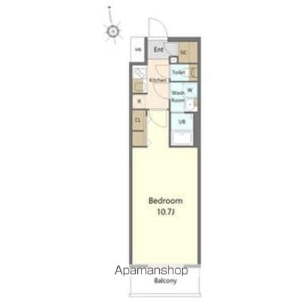 ＣＲＥＳＴ　ＴＡＰＰ金山[1K/29.97m2]の間取図