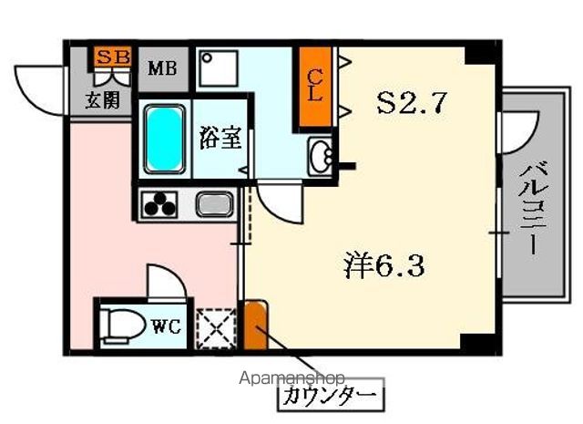 プラリア磯島の間取り写真