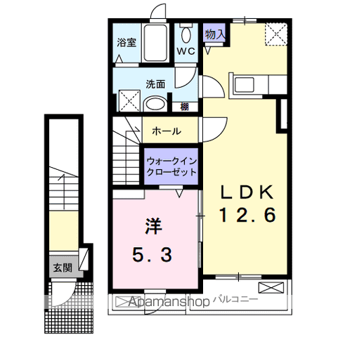 ローマアリエス．Ｃ 203 ｜ 茨城県神栖市柳川2092-166（賃貸アパート1LDK・2階・46.54㎡） その2