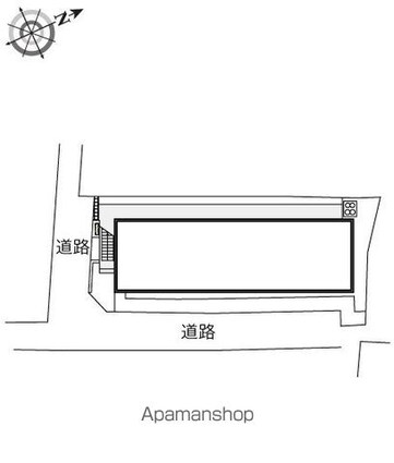 レオパレス西戸部[1K/19.87m2]の配置図