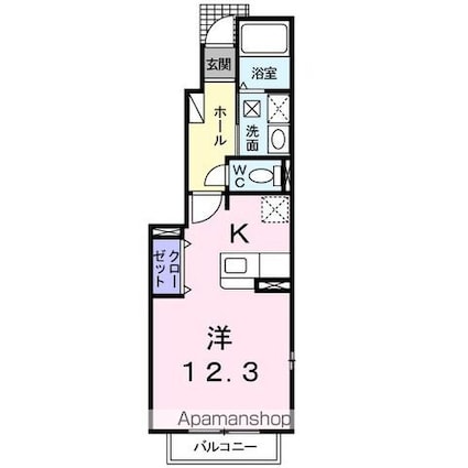 和歌山県和歌山市西浜２丁目[1R/33.15m2]の間取図