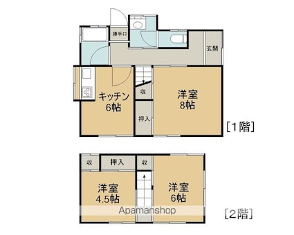 オリジナル（西和田）[3K/61.28m2]の間取図
