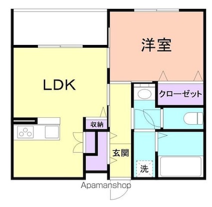 グランジオ[1LDK/41.16m2]の間取図