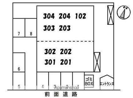 ショウリュウビル[2LDK/57.78m2]の配置図