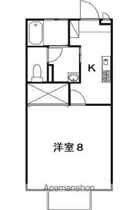 コーポラス　ダイクヤ[1K/26.94m2]の間取図