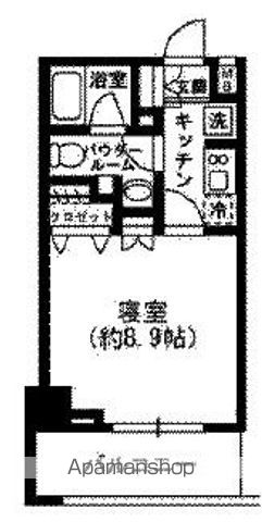 【新宿区荒木町のマンションの間取り】