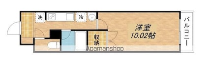 アートプラザ１２４[1K/26.94m2]の間取図