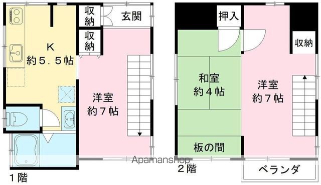 【杉並区高井戸西戸建の間取り】