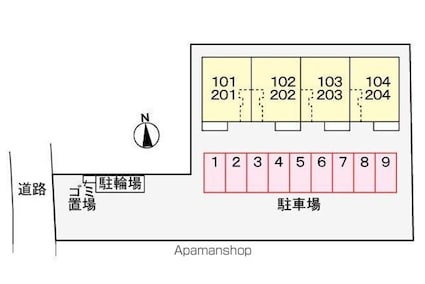 エナジー[1LDK/35.29m2]の配置図