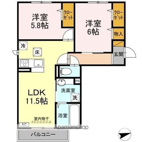 ワレアハレの間取り写真