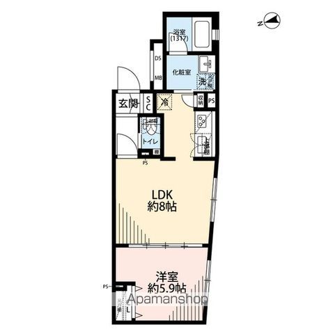 中野区上高田のマンションの間取り