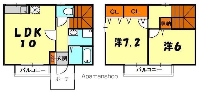 コスモコート西の間取り写真