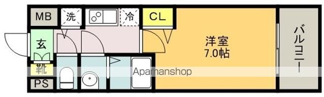 プレサンス三宮ポルトの間取り写真