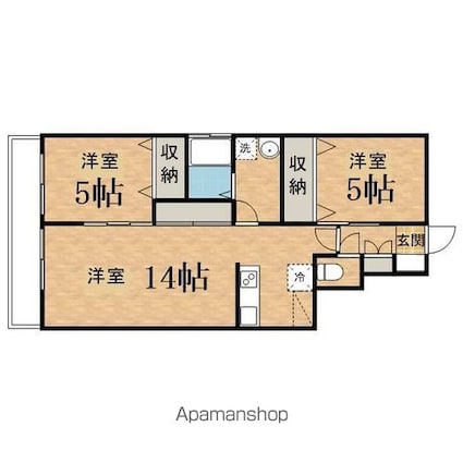 ルミナーレ[2LDK/55.06m2]の間取図