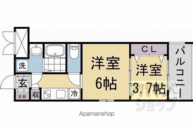 CREST TAPP京都二条の間取り写真