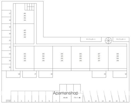 曙ハイツ・[3DK/58.5m2]の配置図