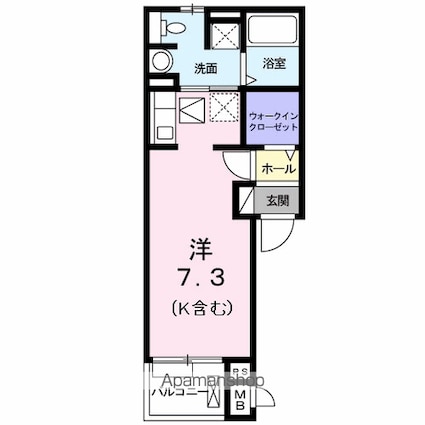 フェイバーＪ・ＯーⅢ[1R/26.27m2]の間取図