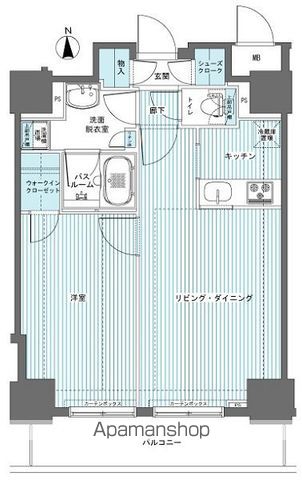 渋谷区代々木のマンションの間取り