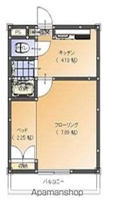 ジュネスプレシード[1DK/30m2]の間取図