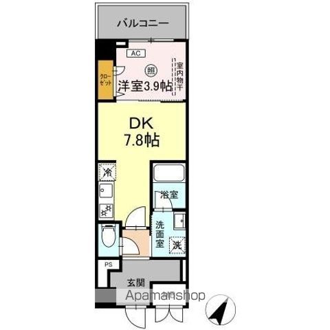 ＫＹＯＫＵＹＯＵモダンベース天神 302 ｜ 福岡県福岡市中央区春吉２丁目2-19（賃貸マンション1DK・3階・33.25㎡） その2