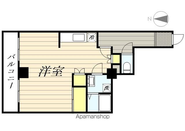 【福岡市中央区天神のマンションの間取り】