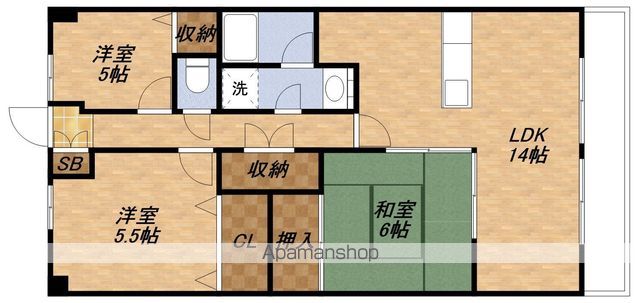 淀川ハイライフマンションの間取り写真