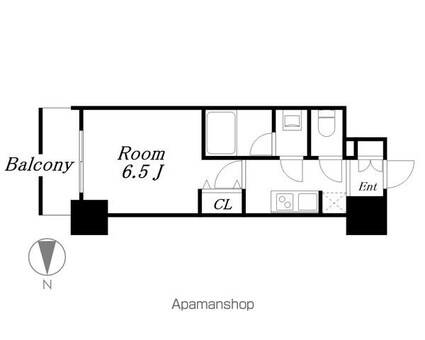 ルネフラッツ庄内通駅前[1K/23.55m2]の間取図