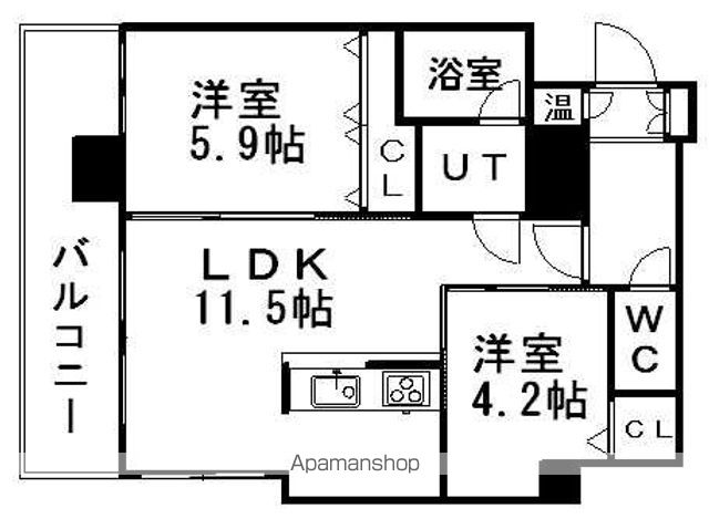 クレジデンス札幌・南4条の間取り写真