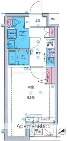MAXIV亀戸水神GENOVIASKYGARDENの間取り写真