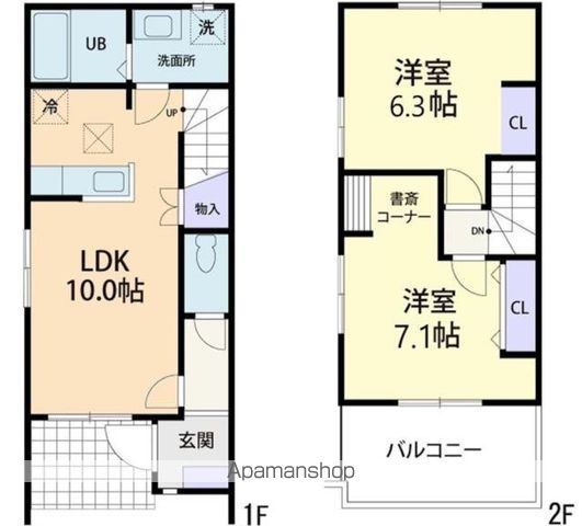 サンパティーク下町の間取り