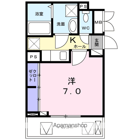 【コンテ　クレールの間取り】