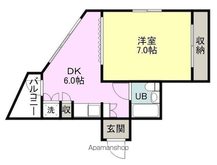 ラメゾンコマ[1DK/31.02m2]の間取図