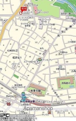 東京都中野区松が丘１丁目[1K/19.95m2]の周辺