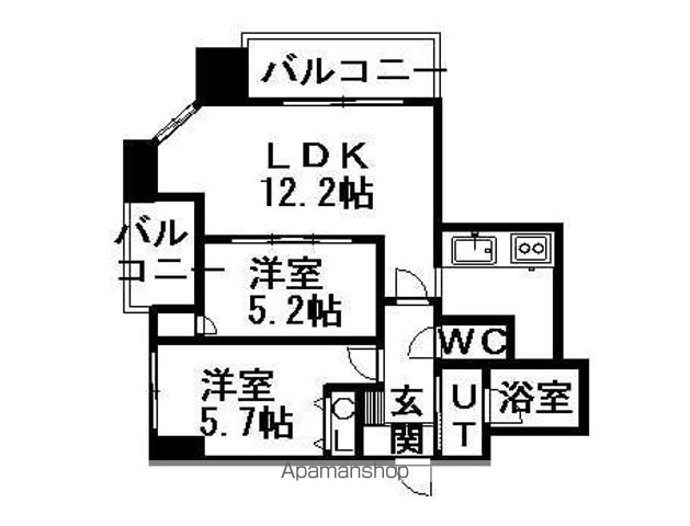 レジディア南一条イーストの間取り写真