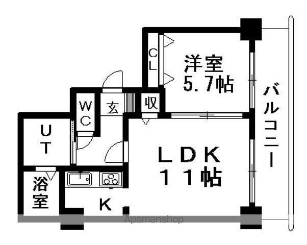 ティアラタワー中島倶楽部の間取り写真