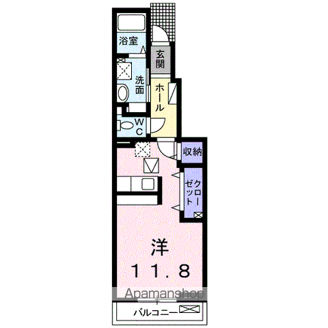 サンライズ川越 Aの間取り写真