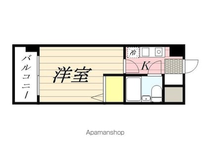 メゾン・ド・コンフォート[1K/16.2m2]の間取図