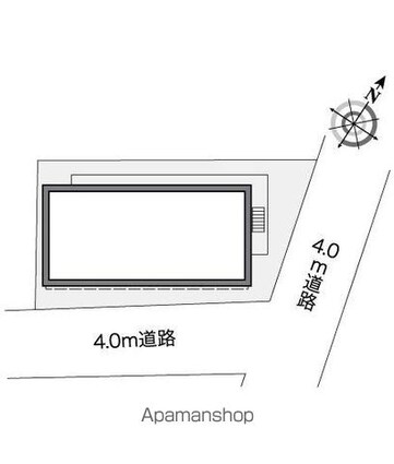 レオパレスフェンテⅡ[1K/19.87m2]の配置図